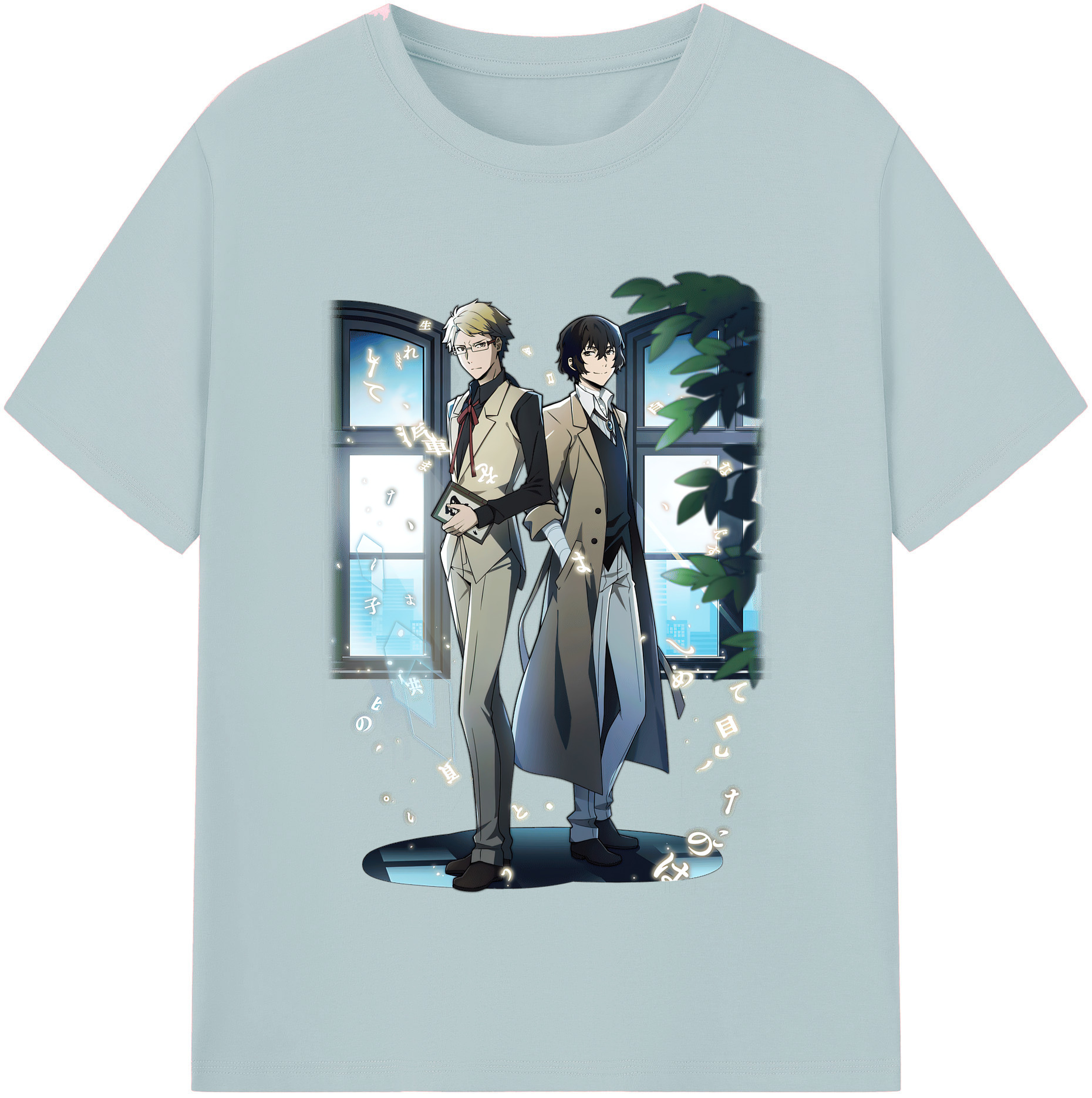 （画像用） 文豪ストレイドッグス Bungo Stray Dogs 綿100％半袖Tシャツ（フロントプリント）